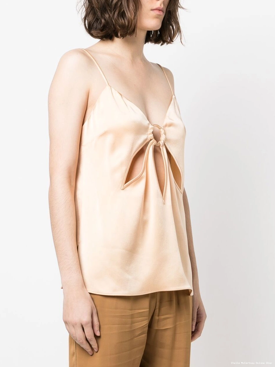 Affordable satin ruched Women vest Stella McCartney 0709